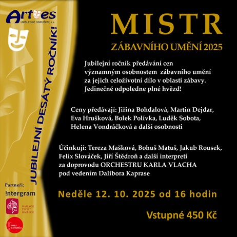 Mistr zábavního umění 2025