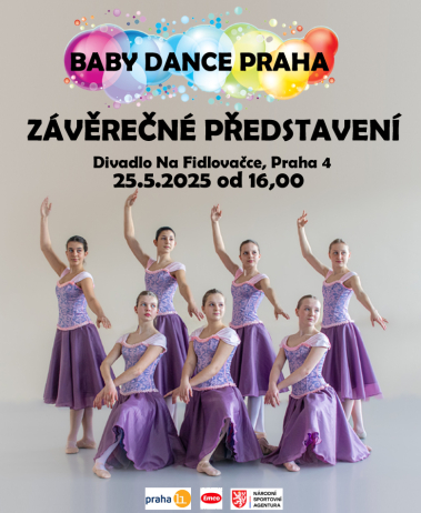 Závěrečné představení Baby dance Praha 2025 - 16 hod